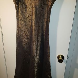 Ladies gold and black nightie.